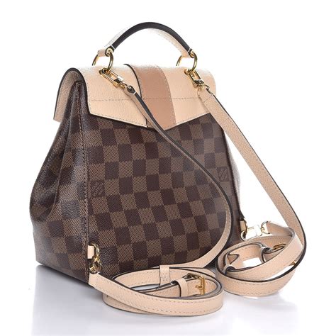 lv clapton bag|LOUIS VUITTON Damier Ebene Clapton Backpack Creme.